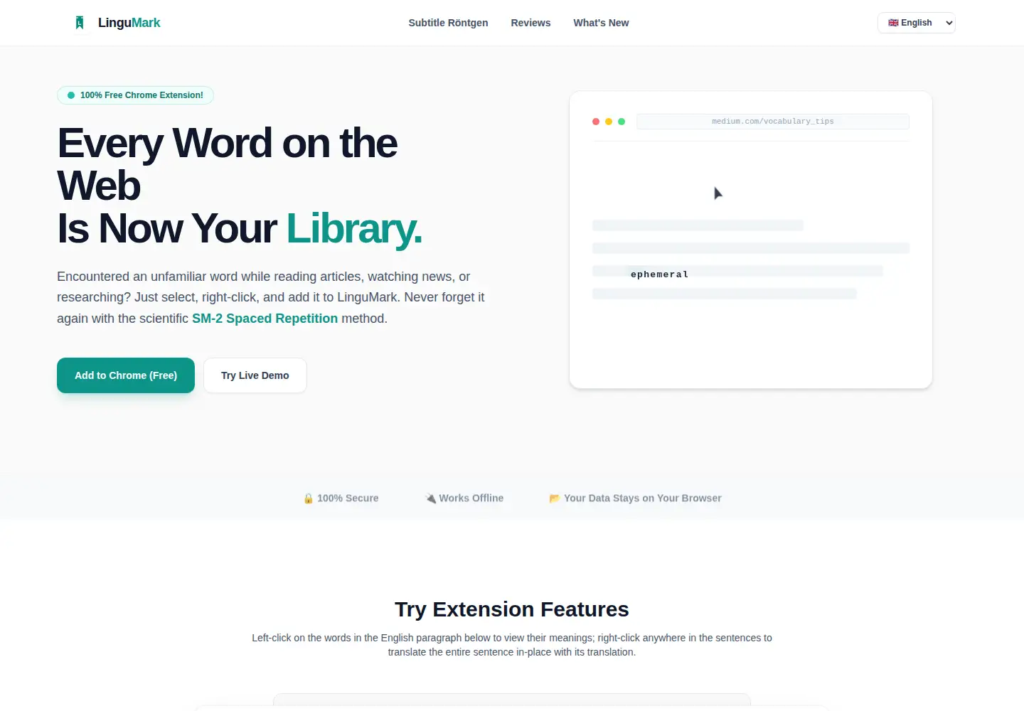 Screenshot of lingumark.net