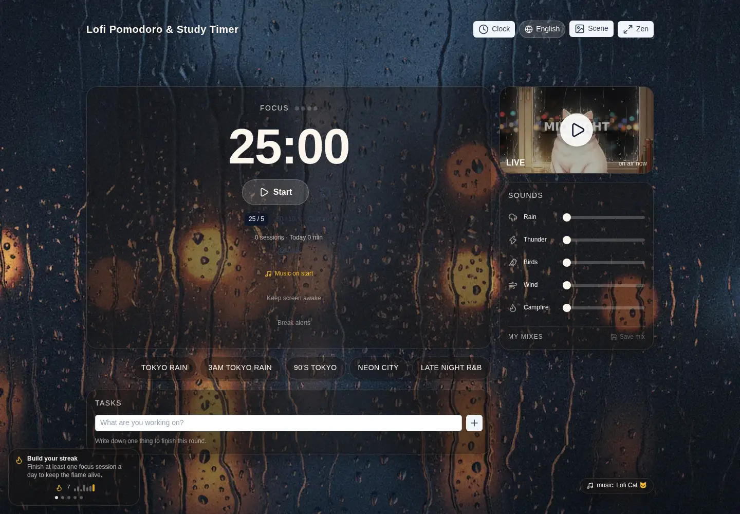 Captured homepage of lofitimer.net in the current scan