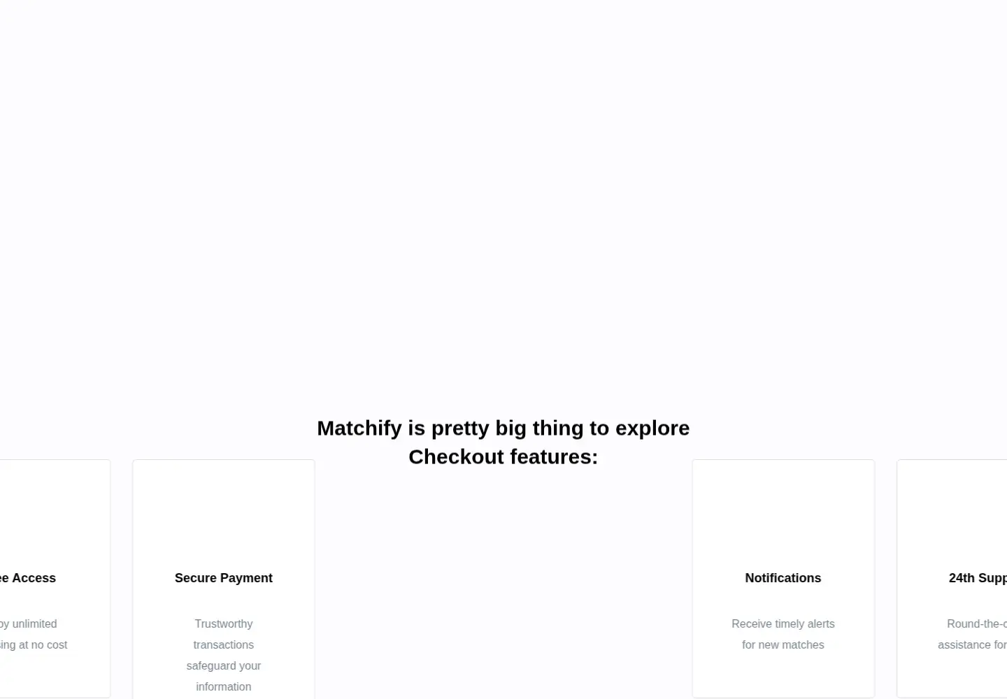 Captured homepage of matchify.net in the current scan