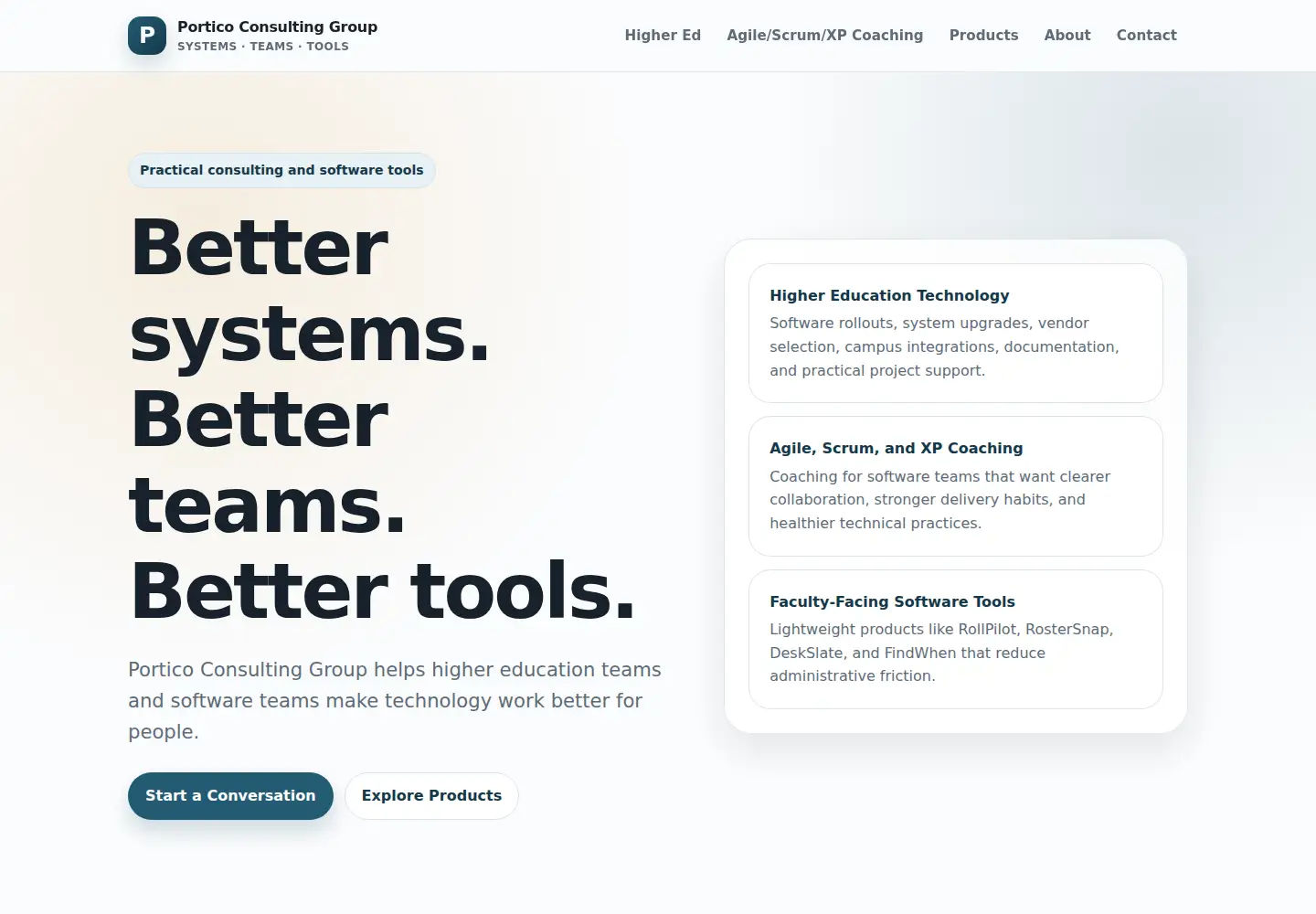 Screenshot of porticoconsulting.net