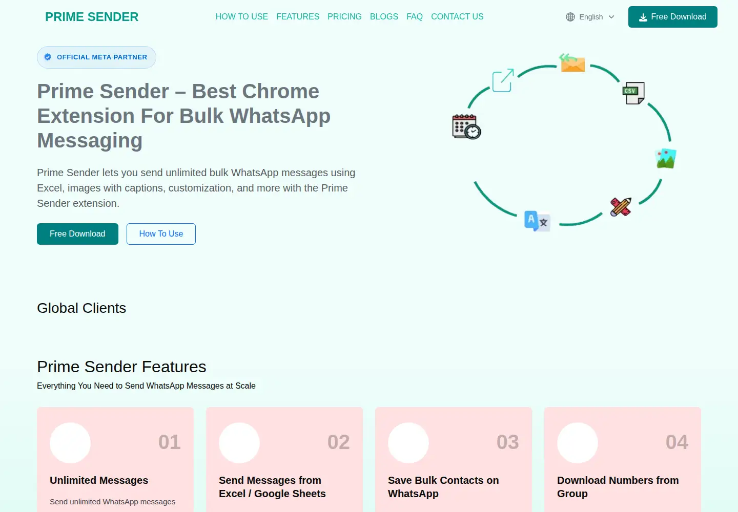 Screenshot of prime-sender.net