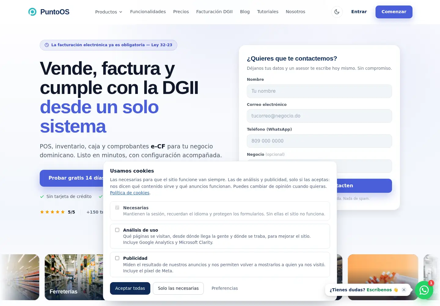Screenshot of puntoos.net