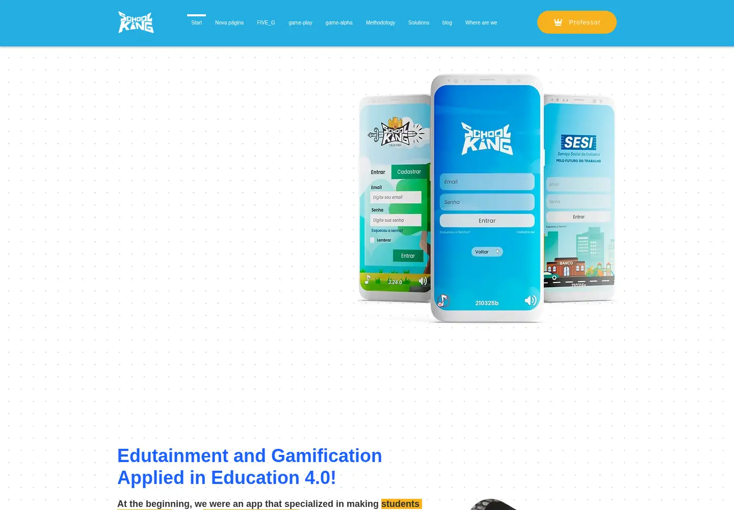 Captured homepage of schoolking.net in the current scan
