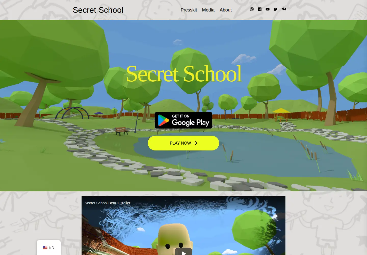 Screenshot of secretschool.net