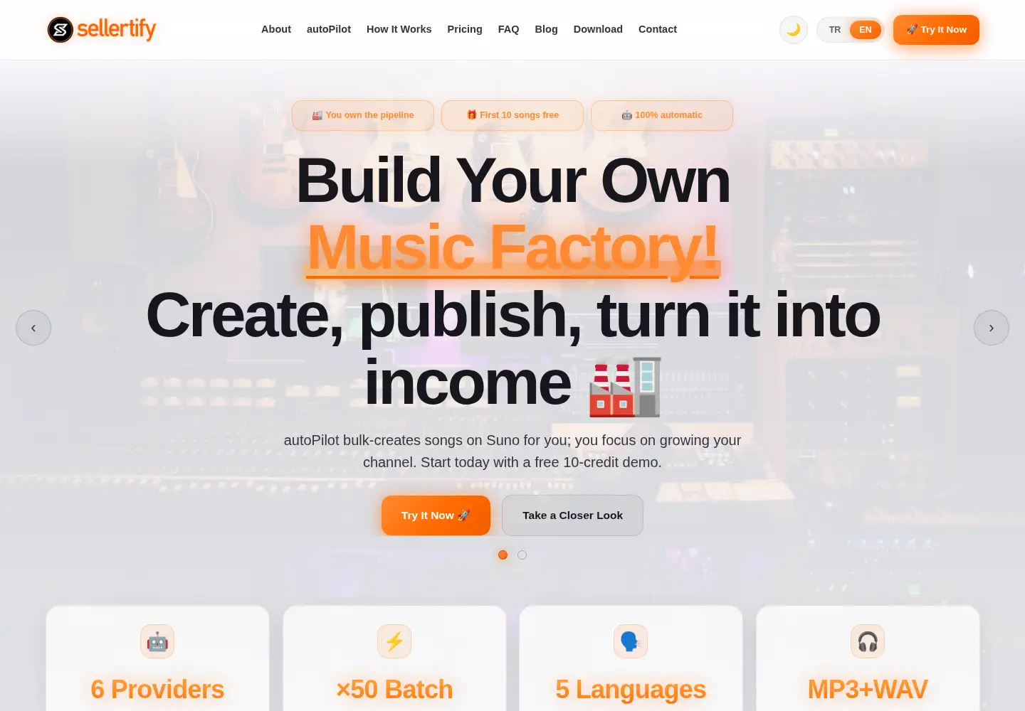 Screenshot of sellertify.net