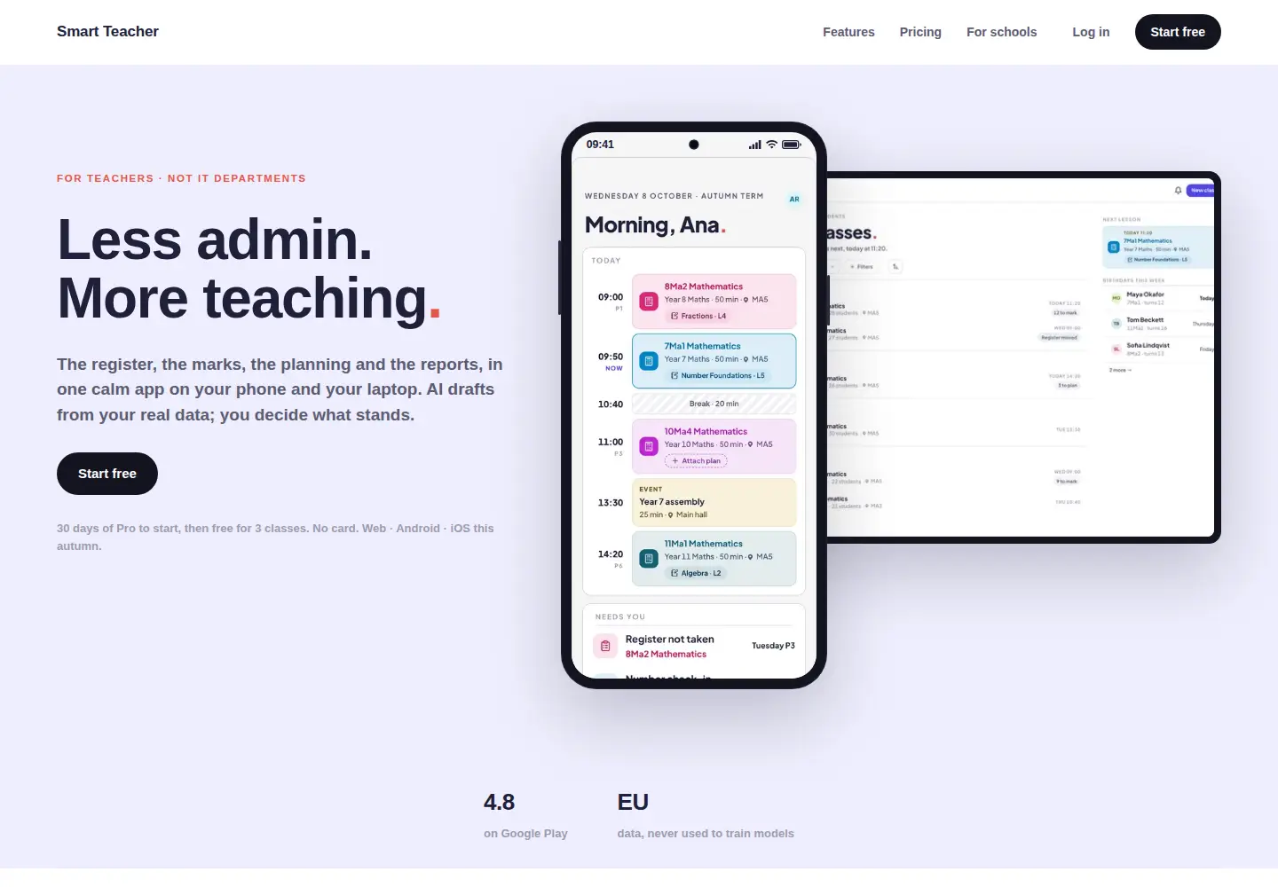 Screenshot of smart-teacher.net