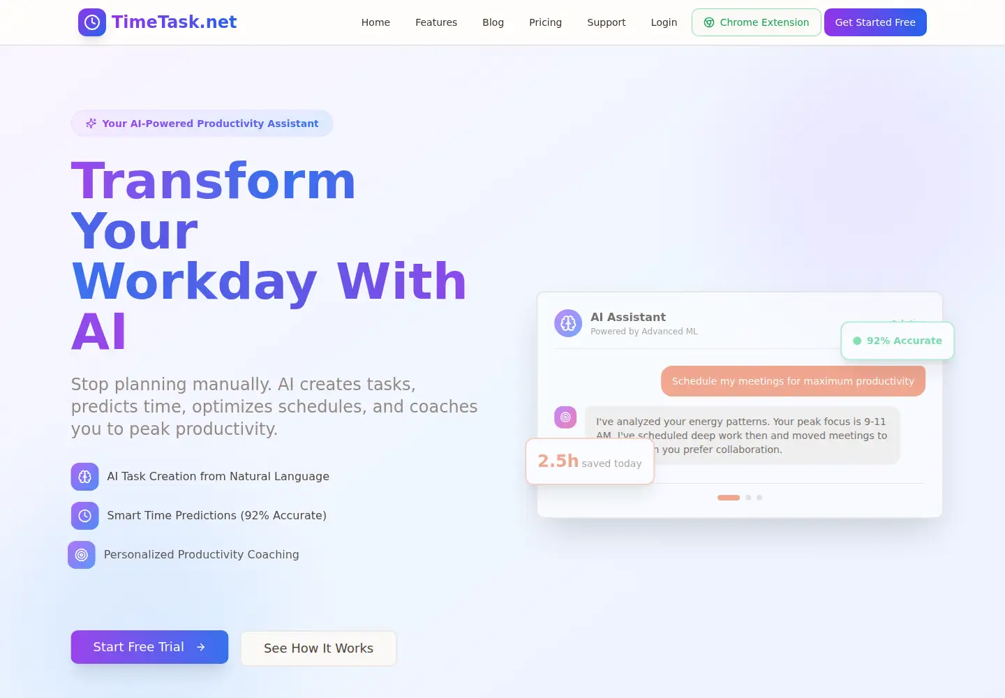 Screenshot of timetask.net
