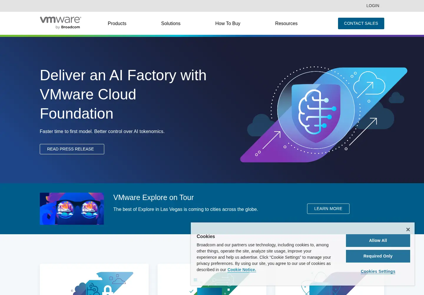 Screenshot of vmware.com