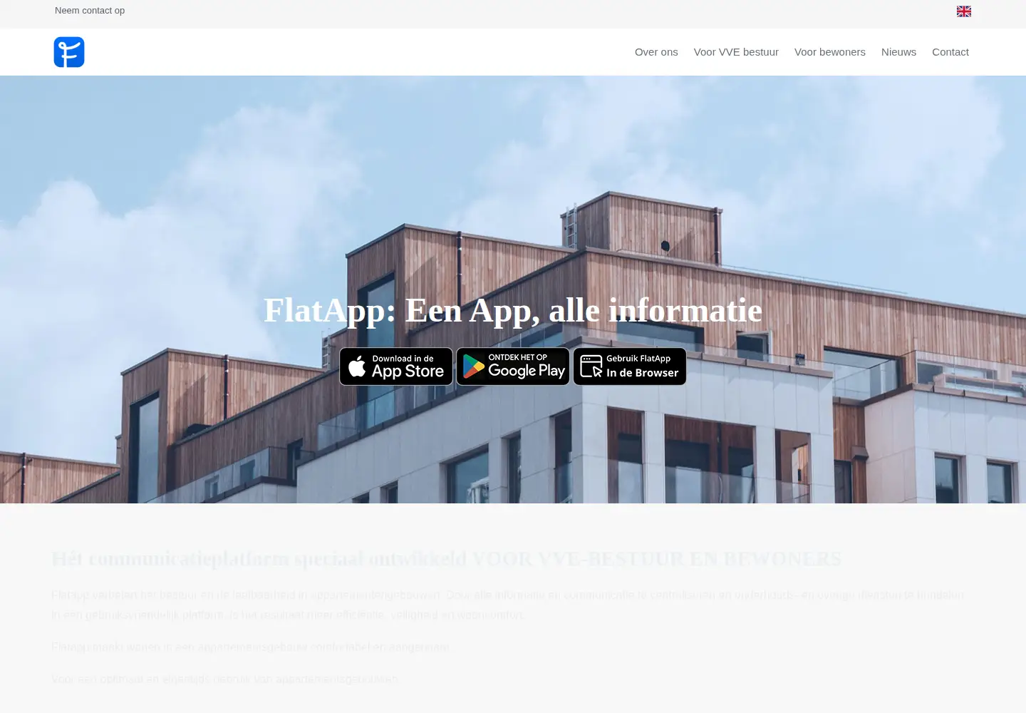 Screenshot of flatapp.nl