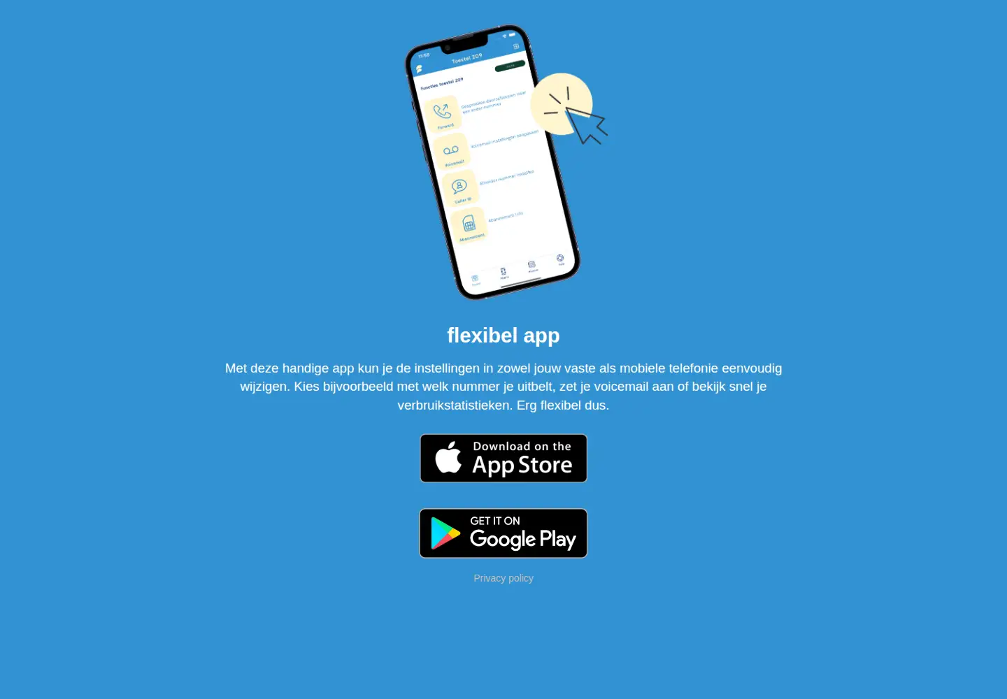 Screenshot of flexibeltelefonie.nl