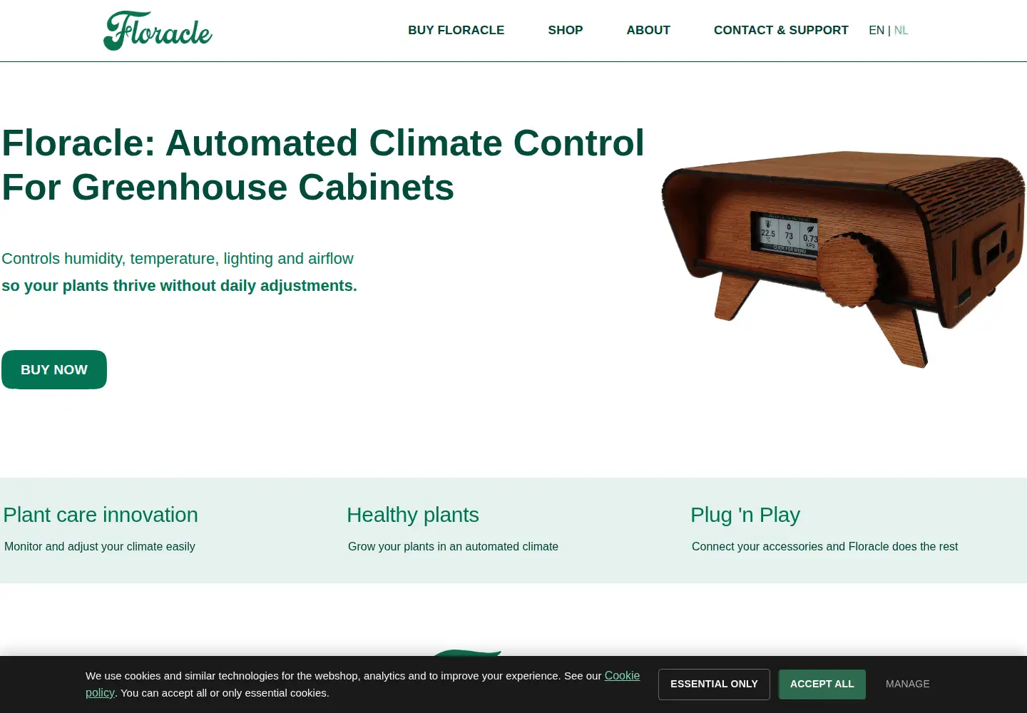 Screenshot of floracle.nl