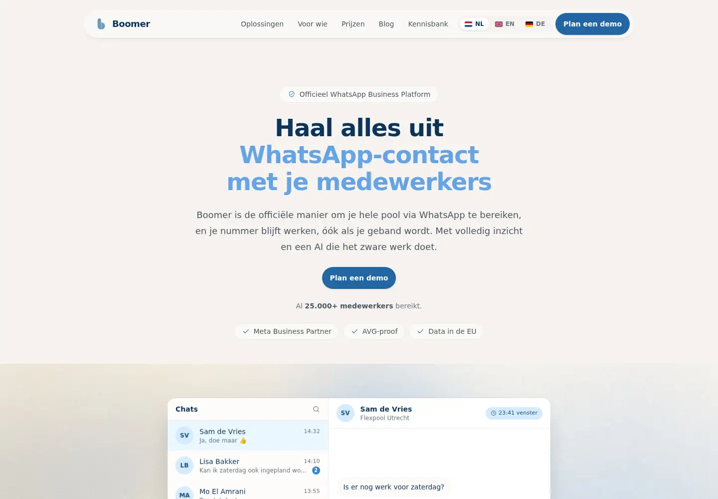 Screenshot of heyboomer.nl