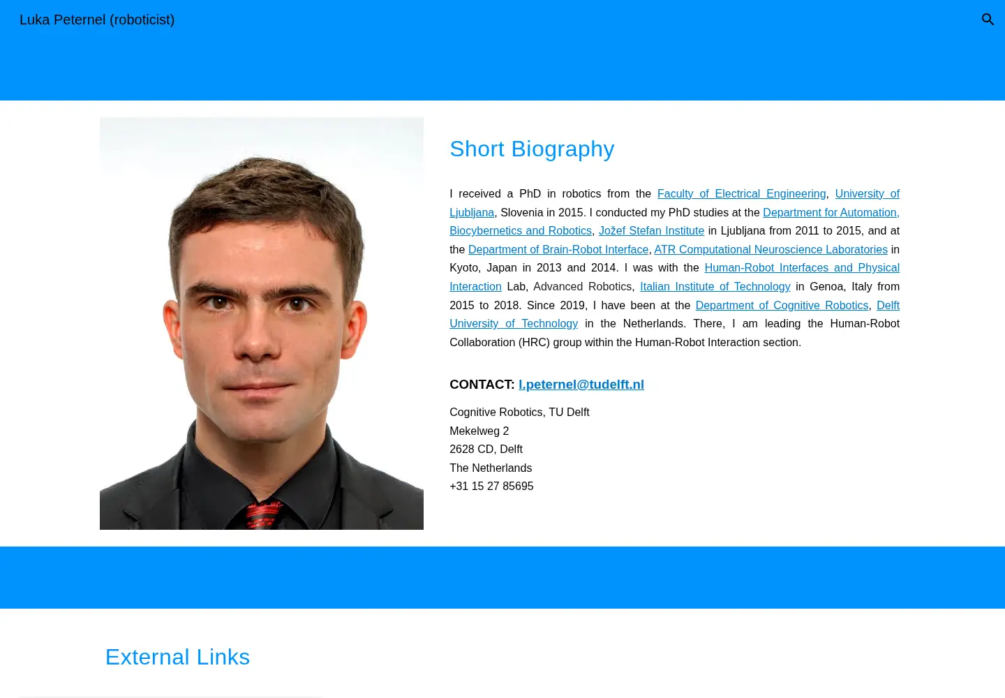Screenshot of lukapeternel.nl