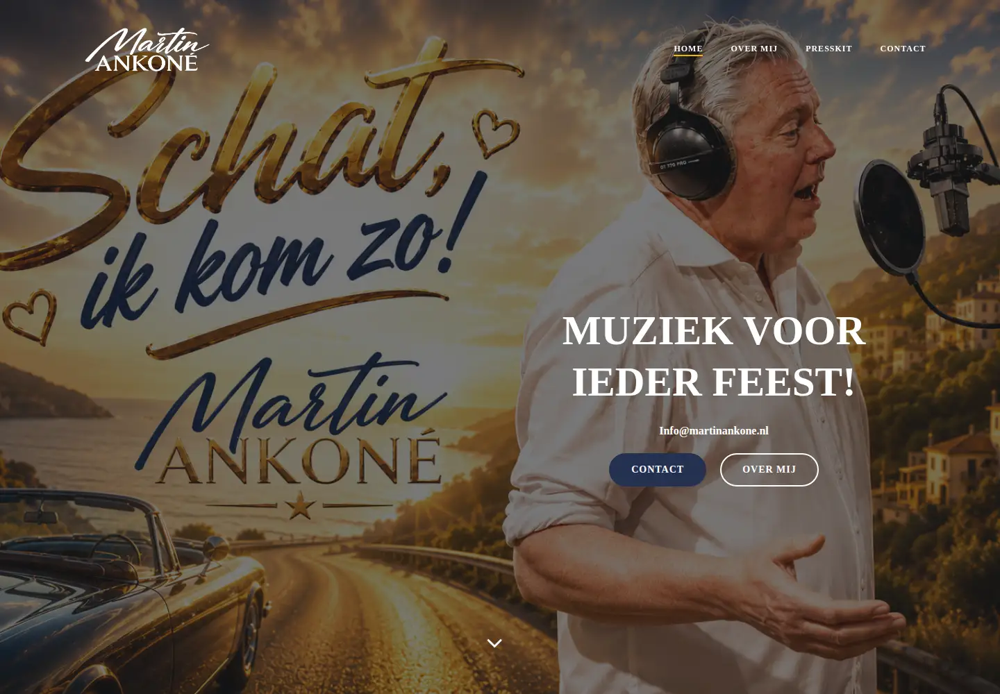 Captured homepage of martinankone.nl in the current scan
