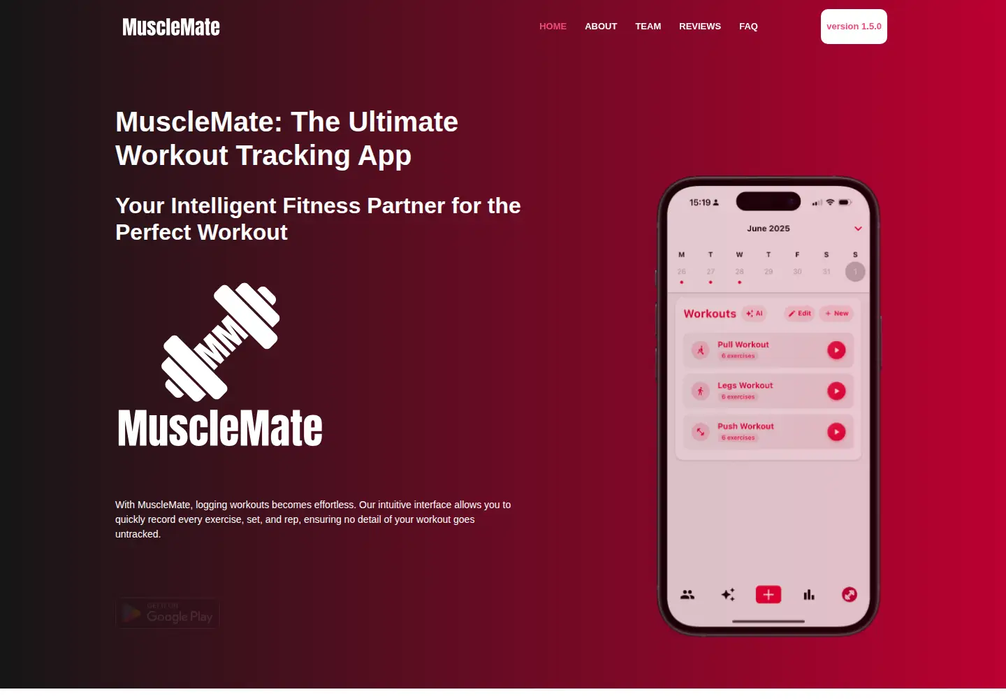Screenshot of musclemate.nl