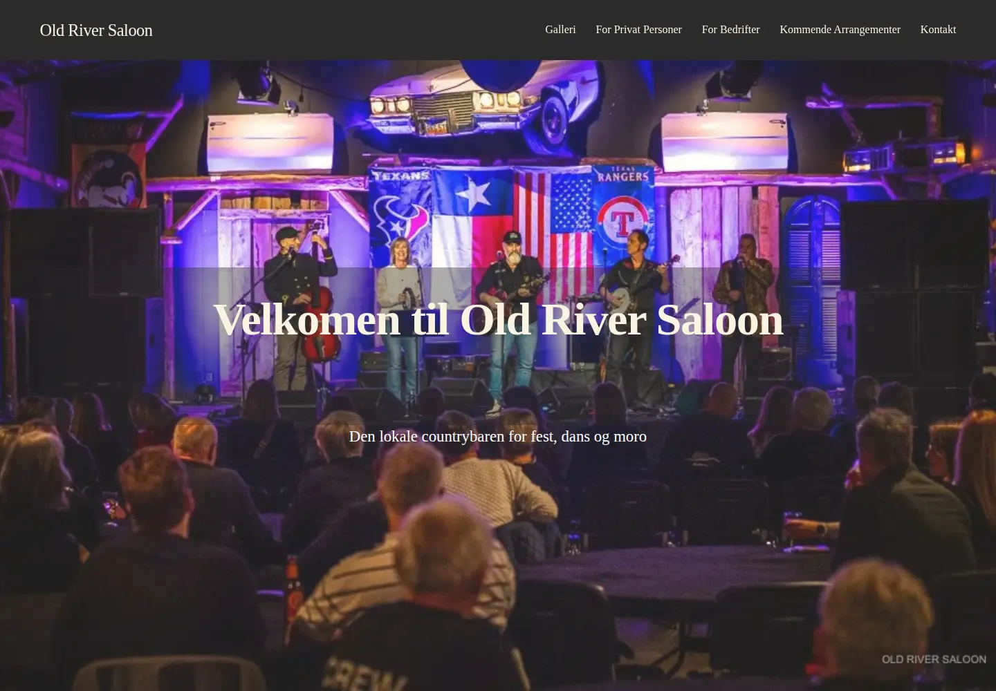 Captured homepage of saloon.no in the current scan