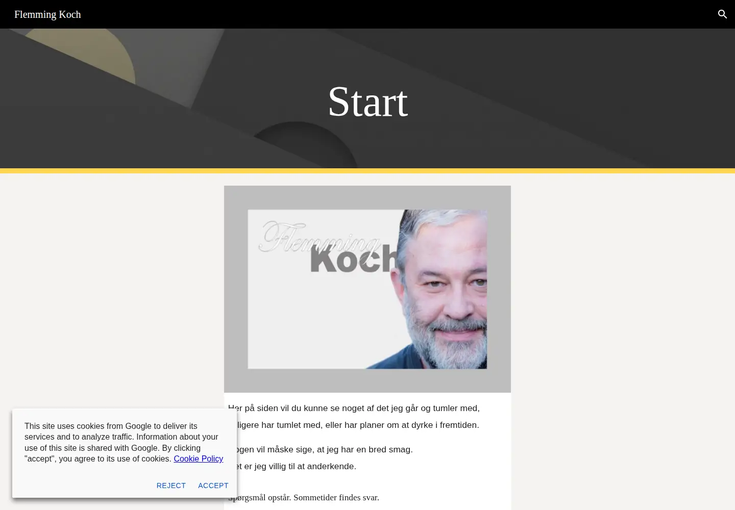 Screenshot of flemming.nu