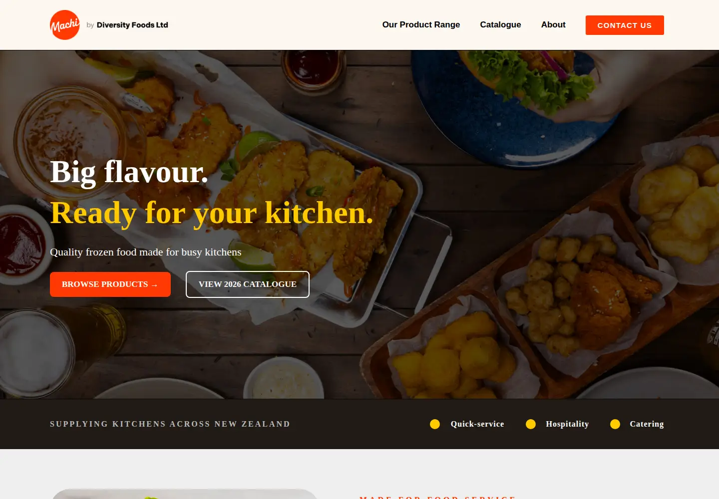 Captured homepage of diversityfoods.co.nz in the current scan