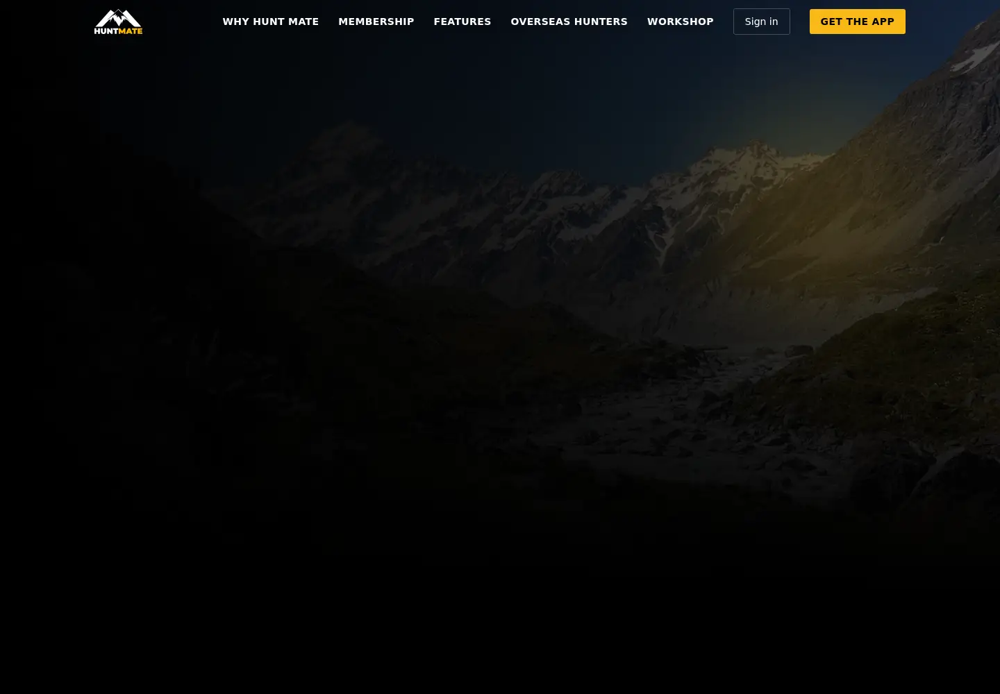 Screenshot of huntmate.co.nz