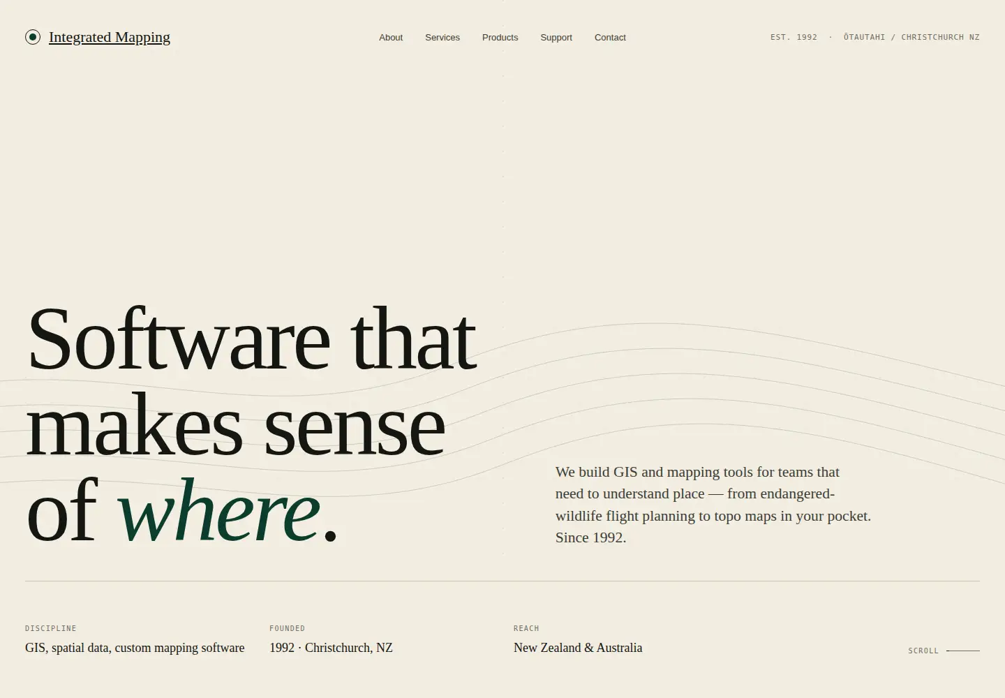 Captured homepage of inmap.co.nz in the current scan