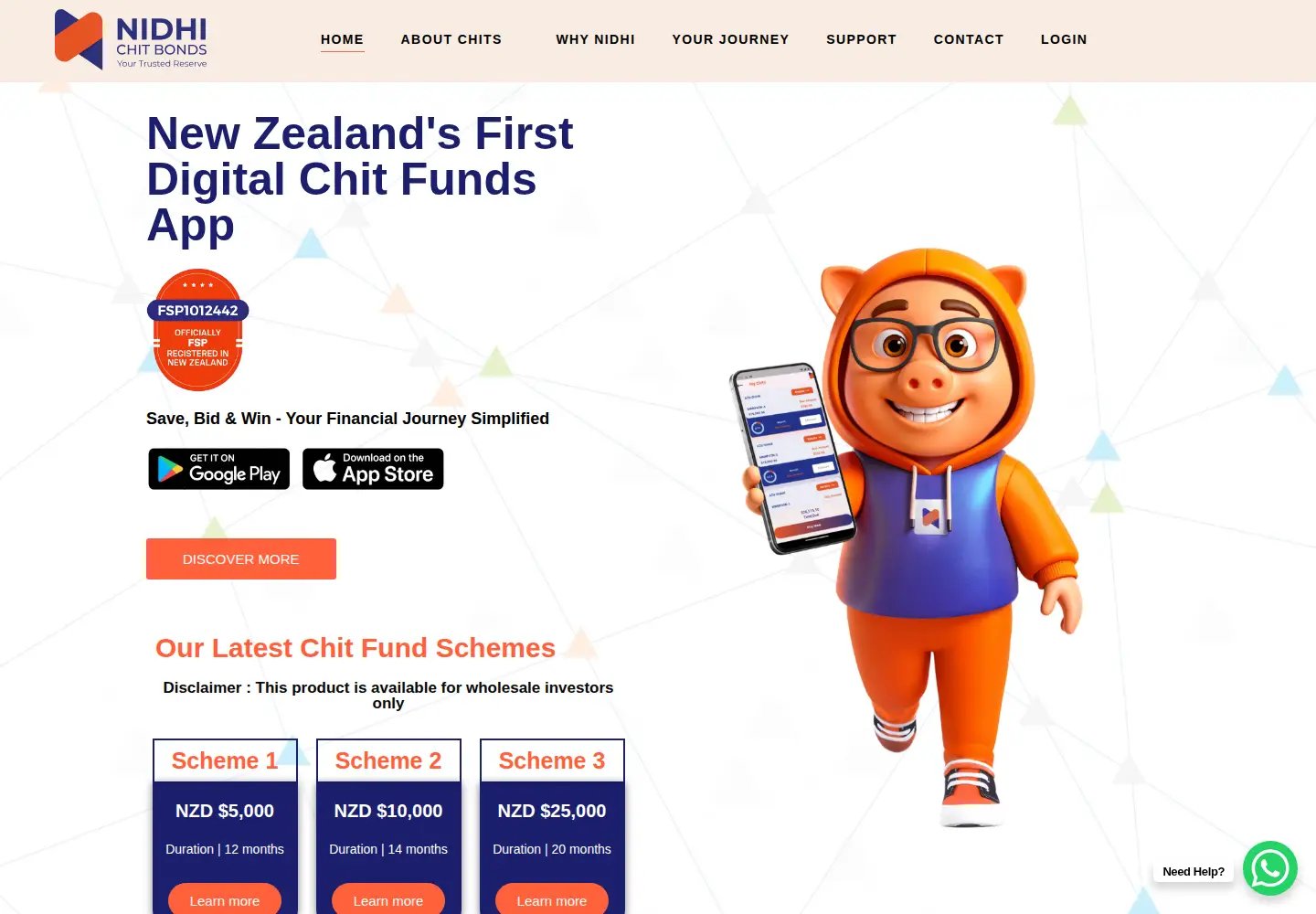 Captured homepage of nidhichits.co.nz in the current scan