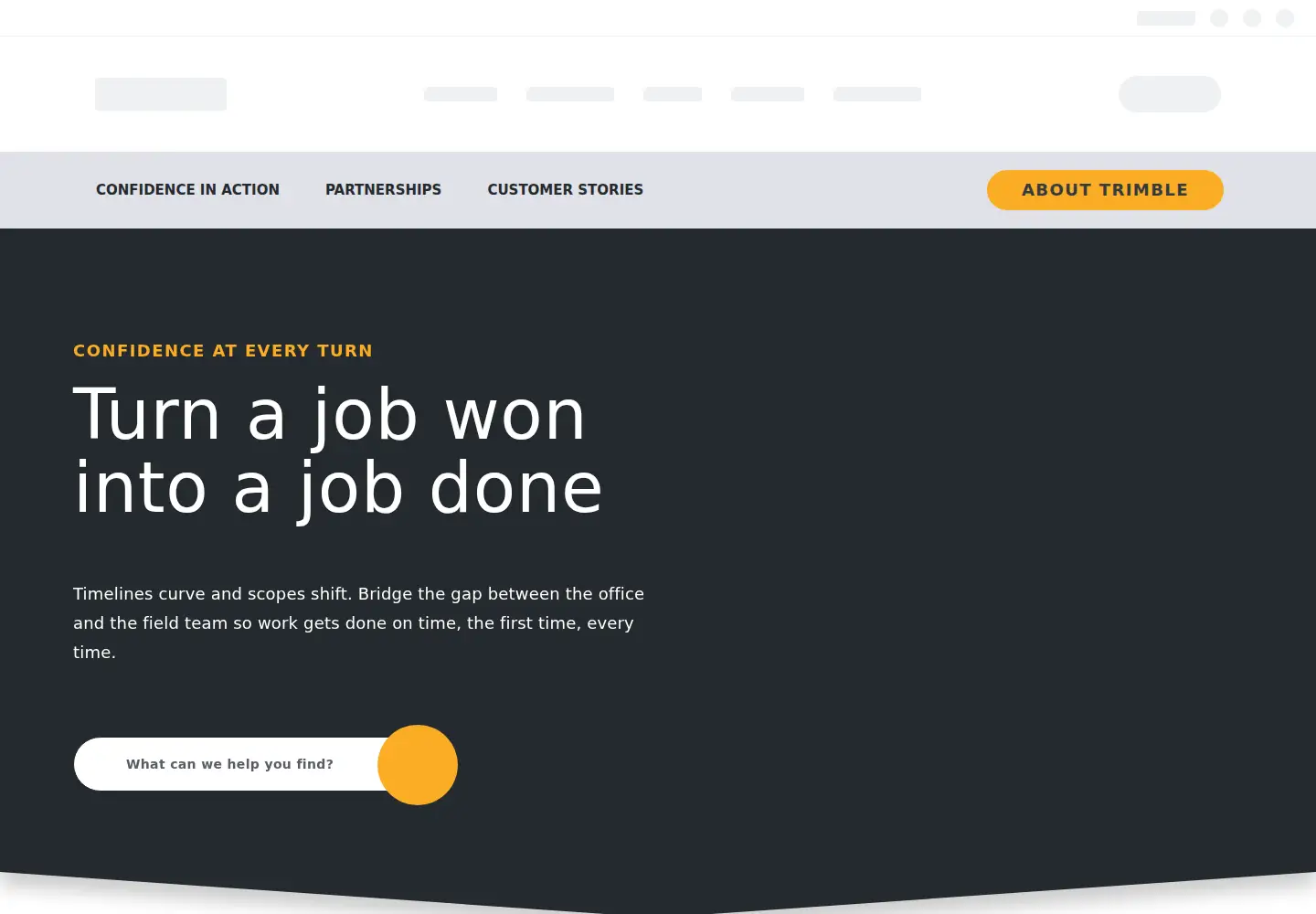 Captured homepage of trimble.co.nz in the current scan