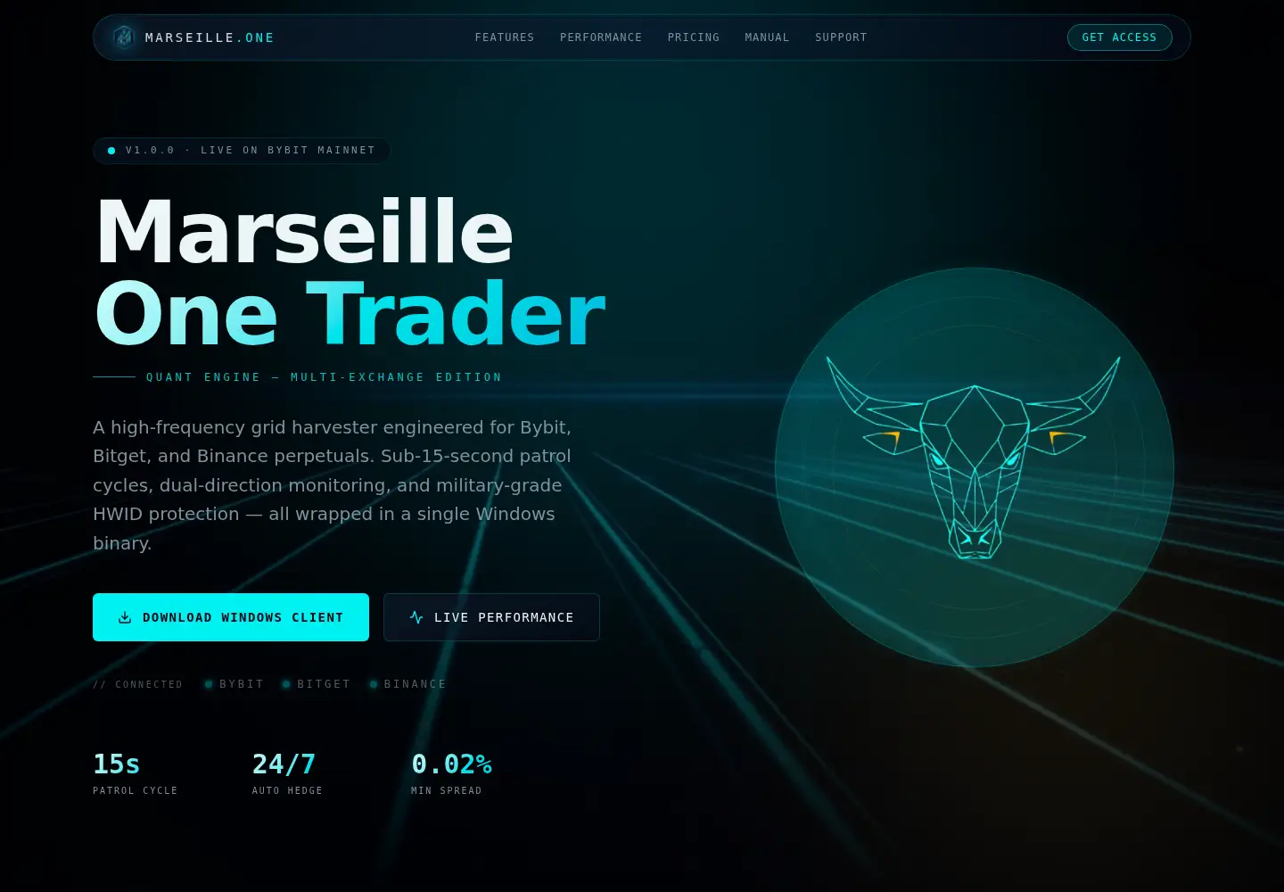 Captured homepage of marseille.one in the current scan