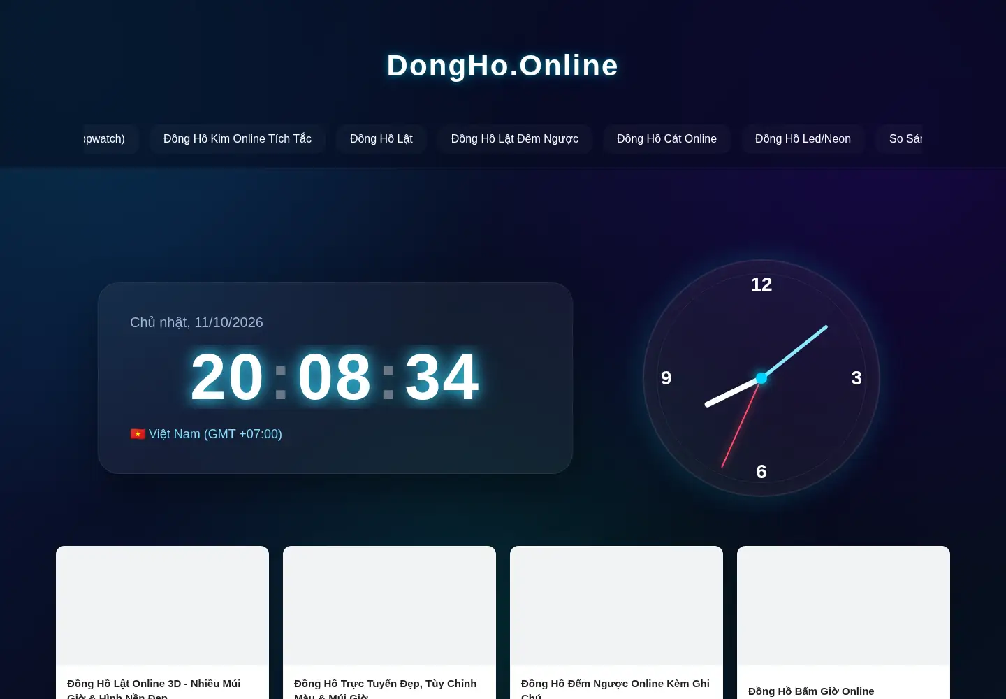 Screenshot of dongho.online