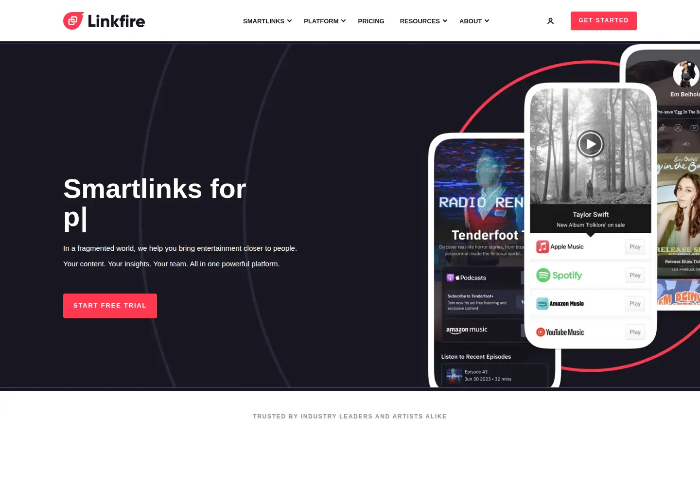 Screenshot of lnkfi.re