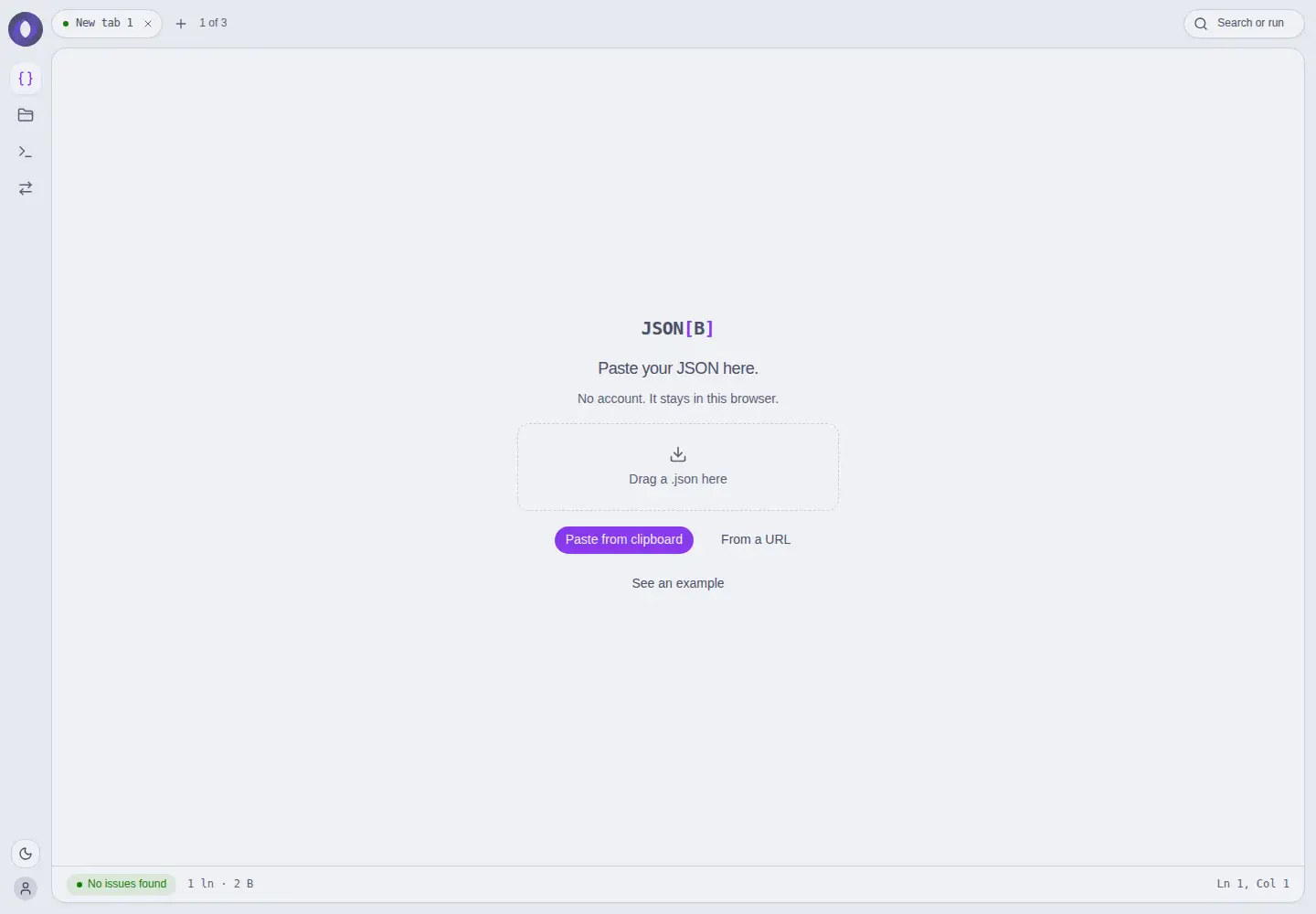 Captured homepage of jsonb.online in the current scan
