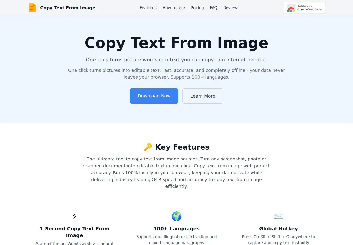 Captured homepage of phototext.online in the current scan