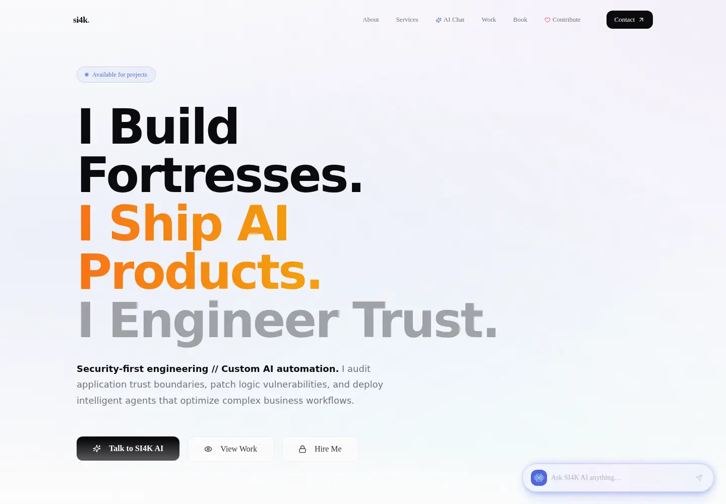 Captured homepage of si4k.online in the current scan