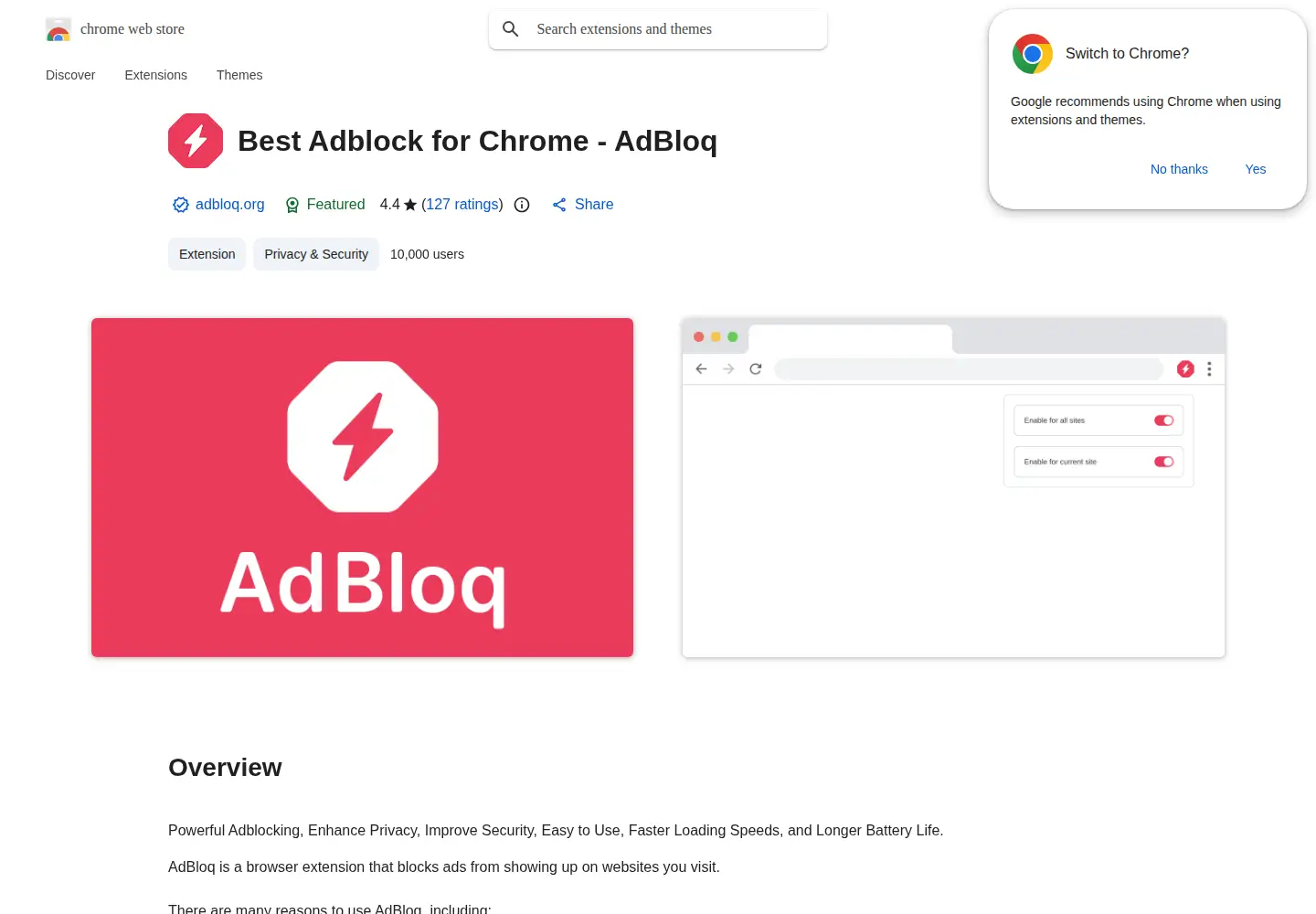 Screenshot of adbloq.org