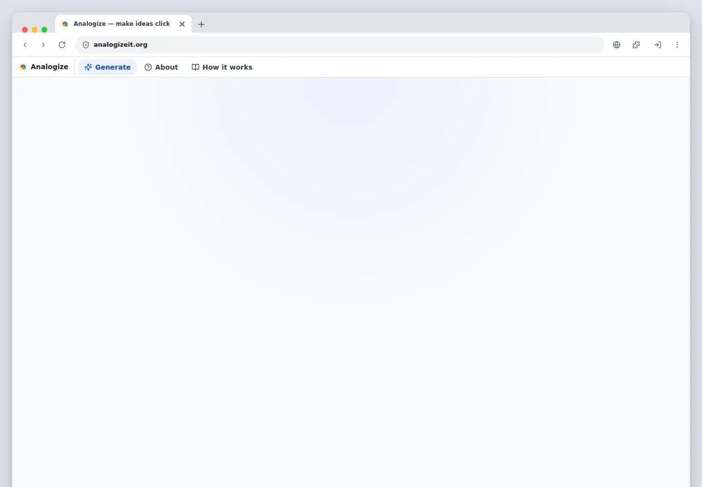 Screenshot of analogizeit.org