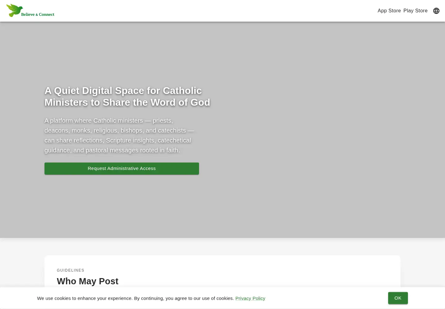 Screenshot of believeandconnect.org