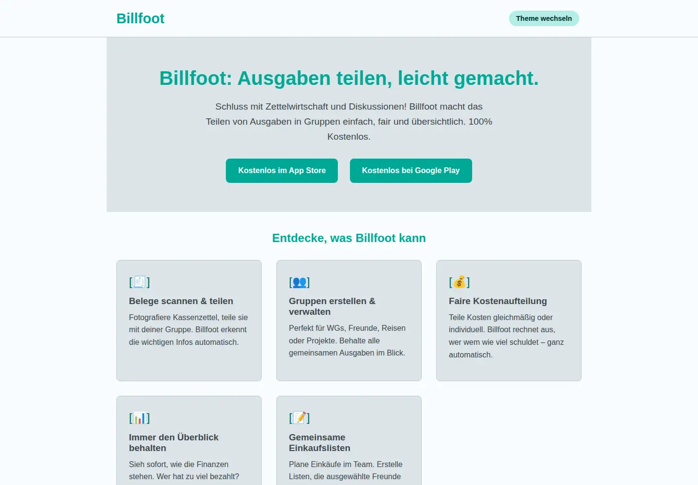 Screenshot of billfoot.org