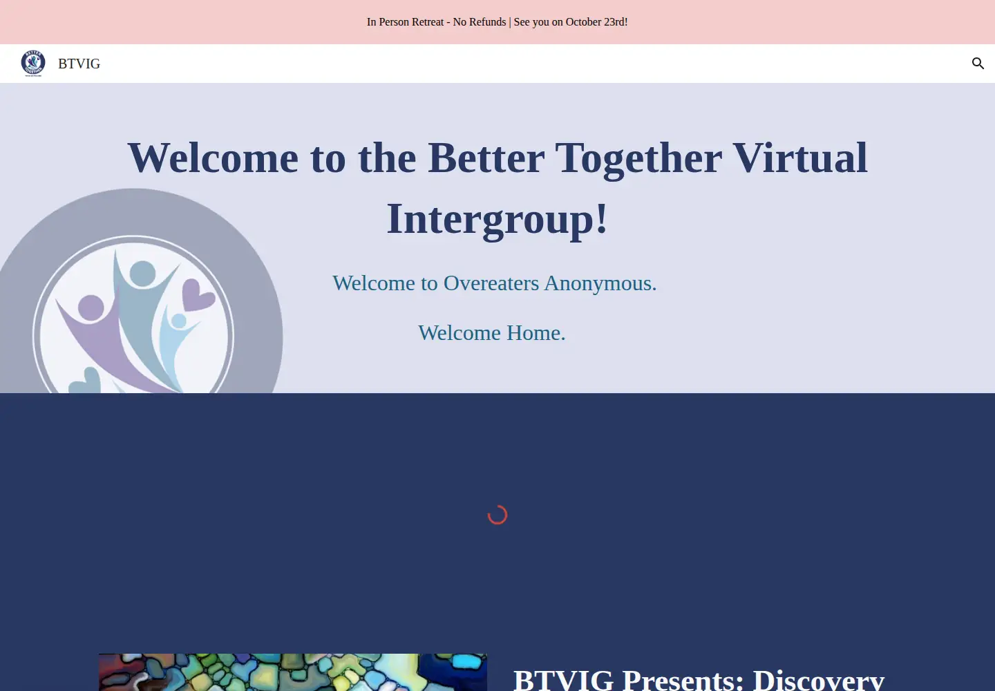 Screenshot of btvig.org