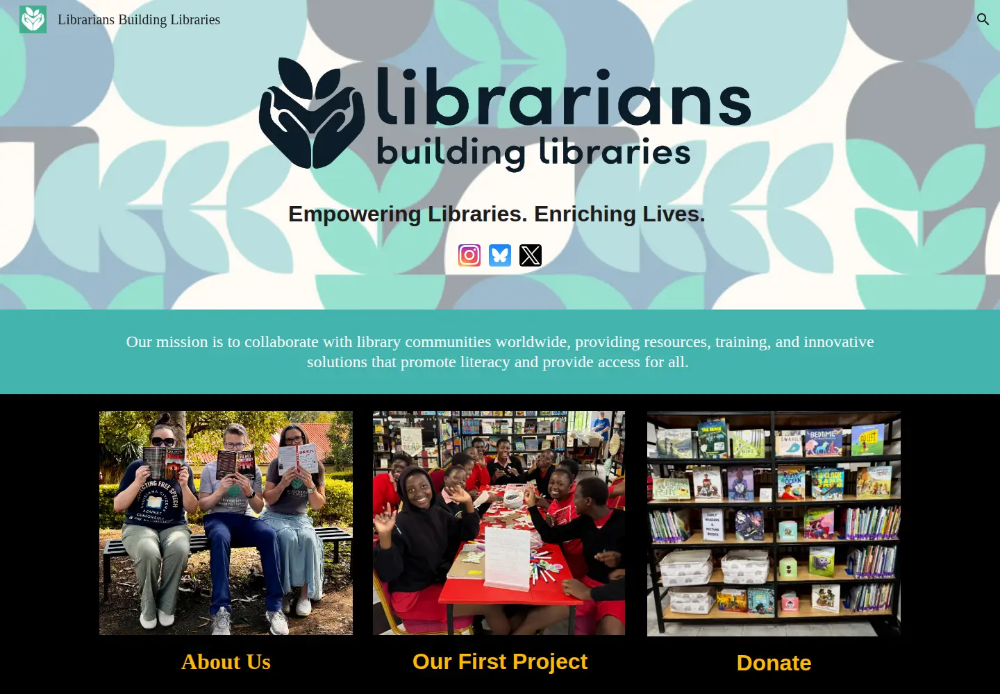 Screenshot of buildinglibraries.org