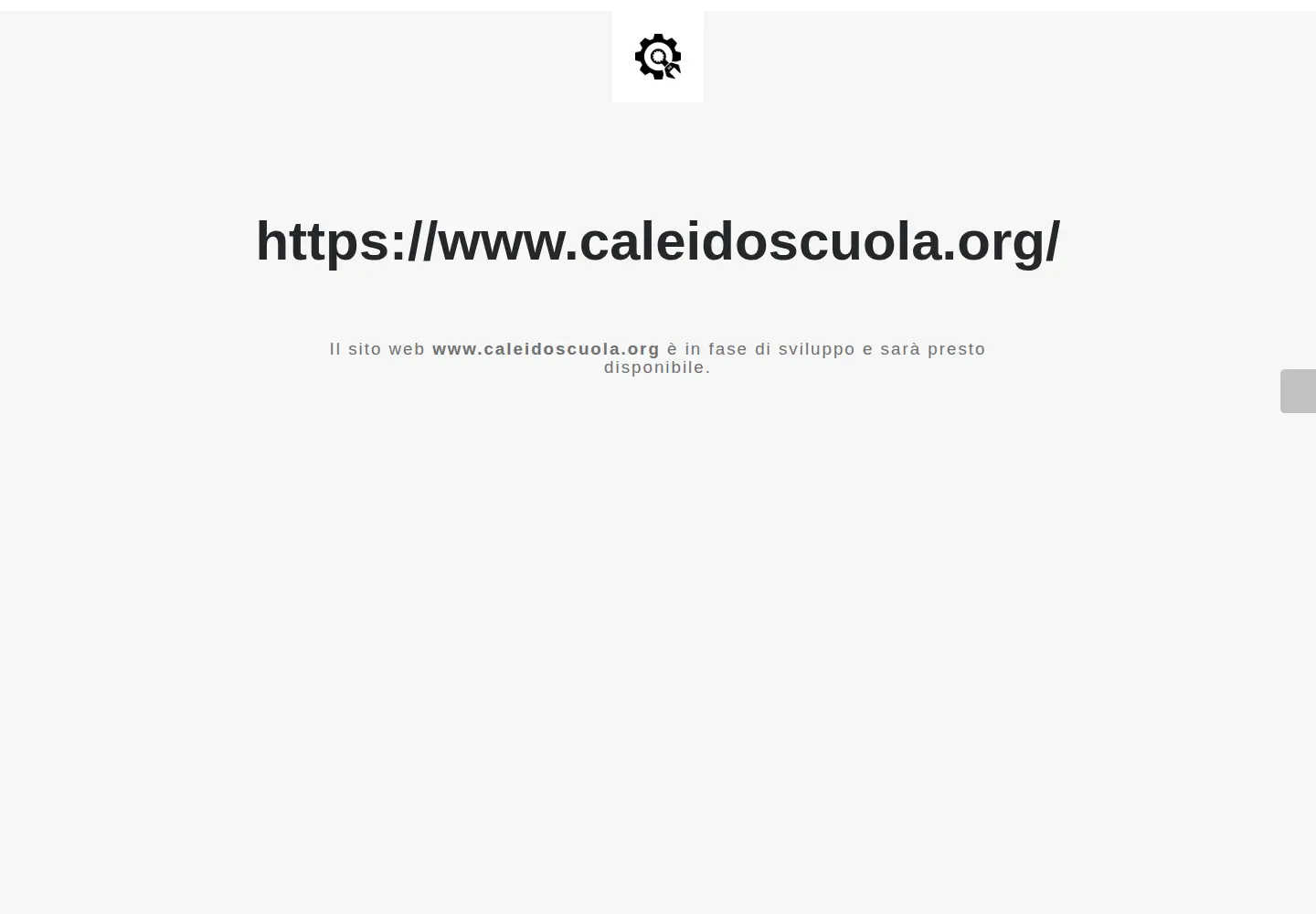 Screenshot of caleidoscuola.org