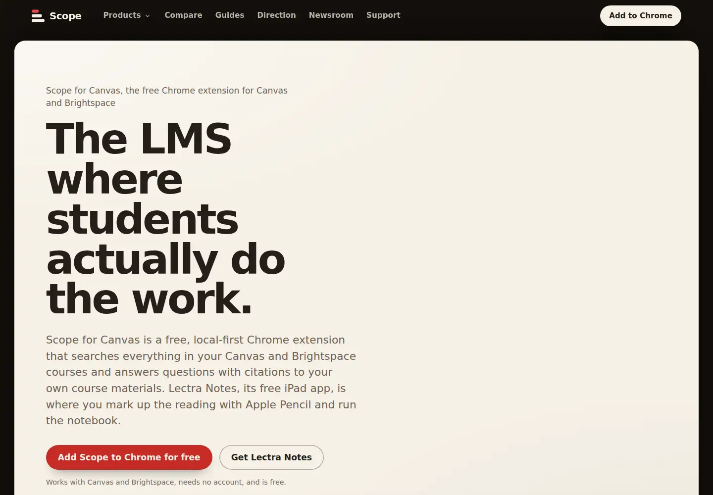 Screenshot of canvascope.org