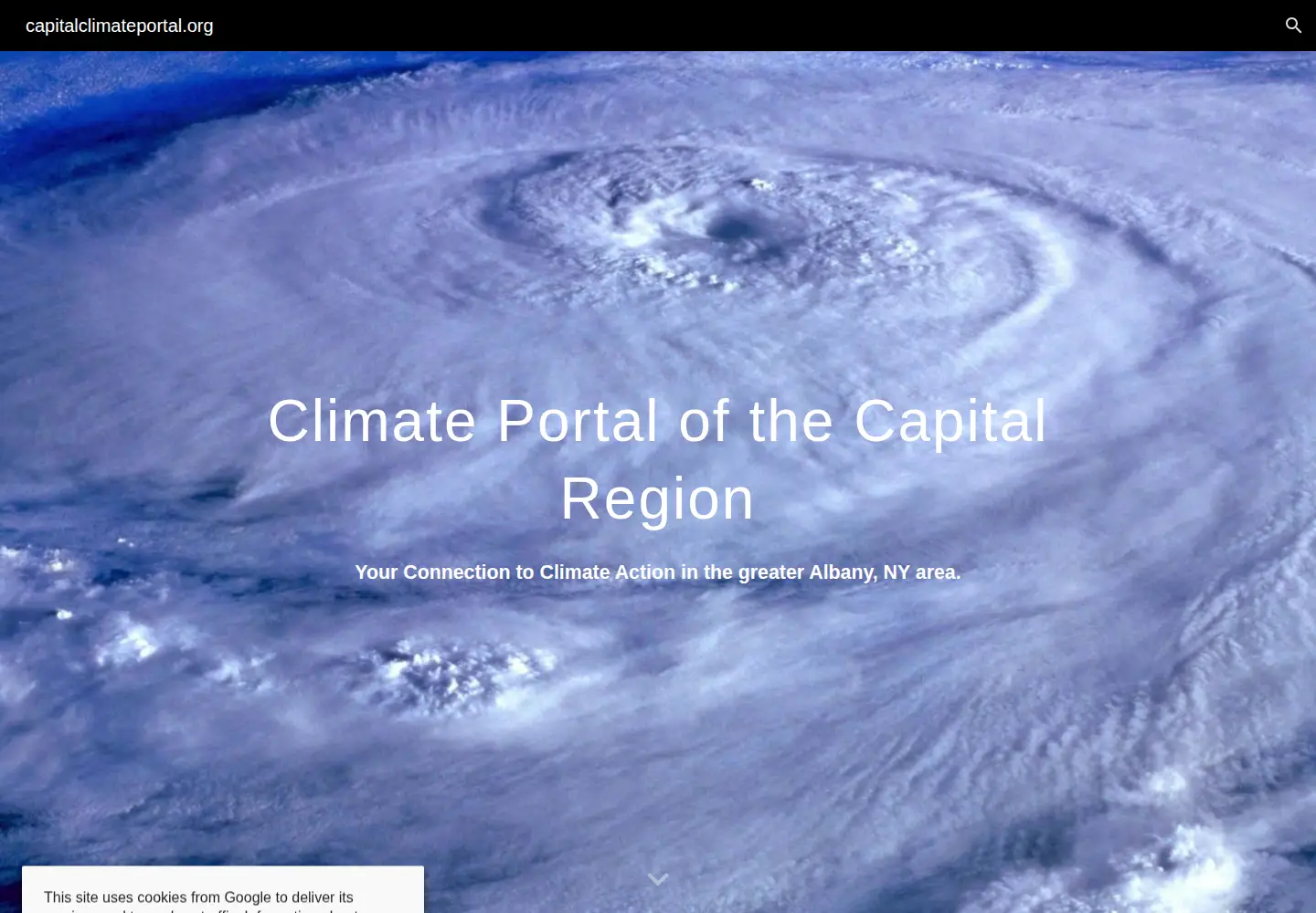 Screenshot of capitalclimateportal.org