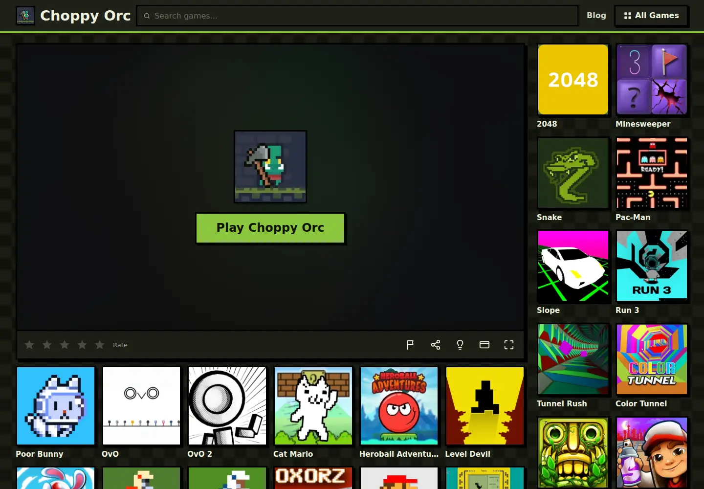 Screenshot of choppyorc.org