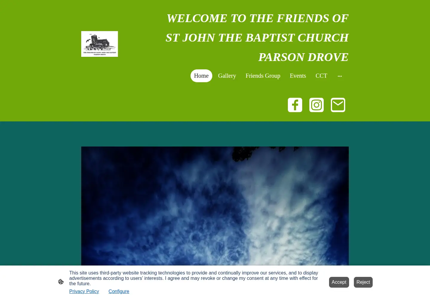 Screenshot of churchendevents.org