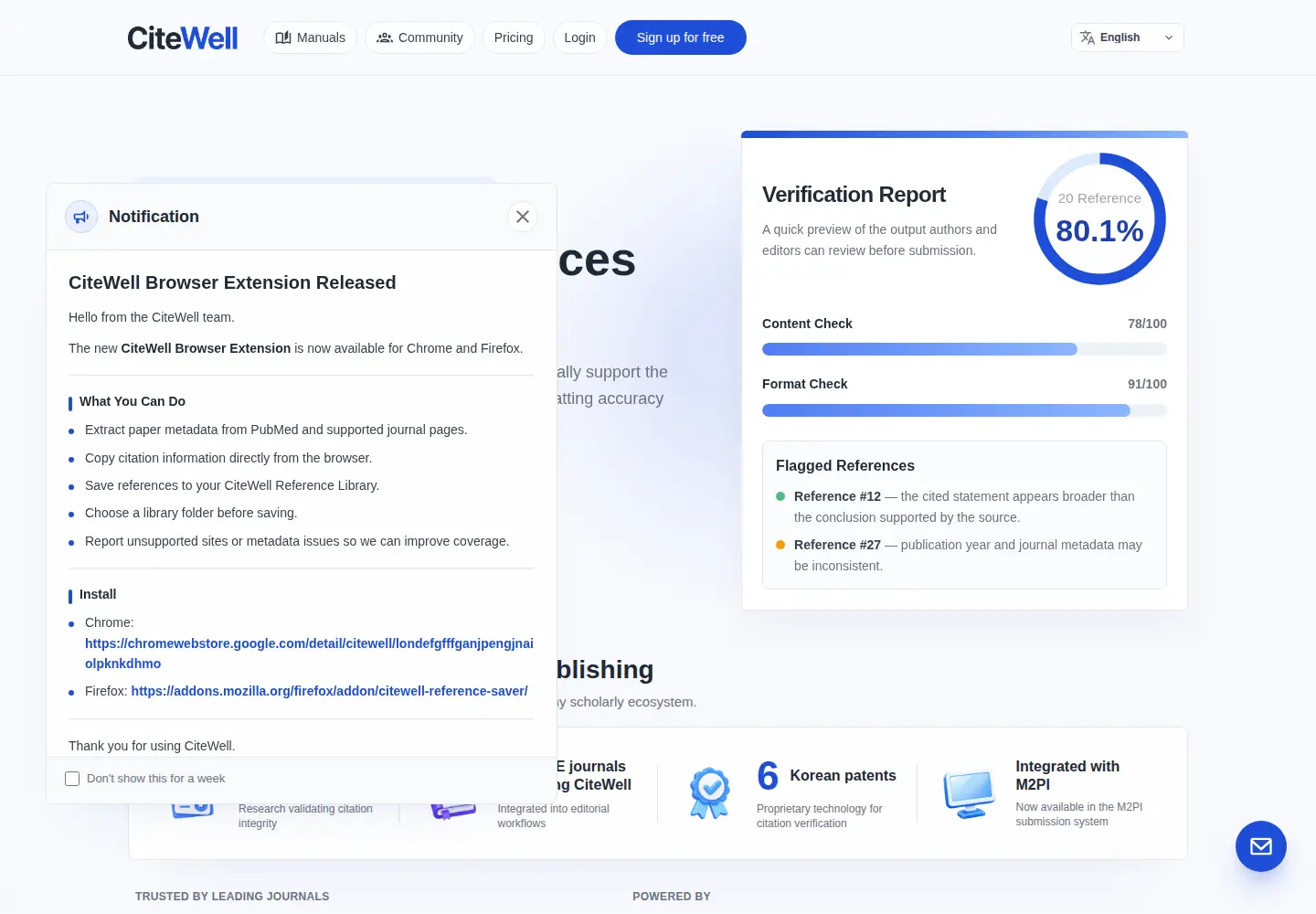 Screenshot of citewell.org