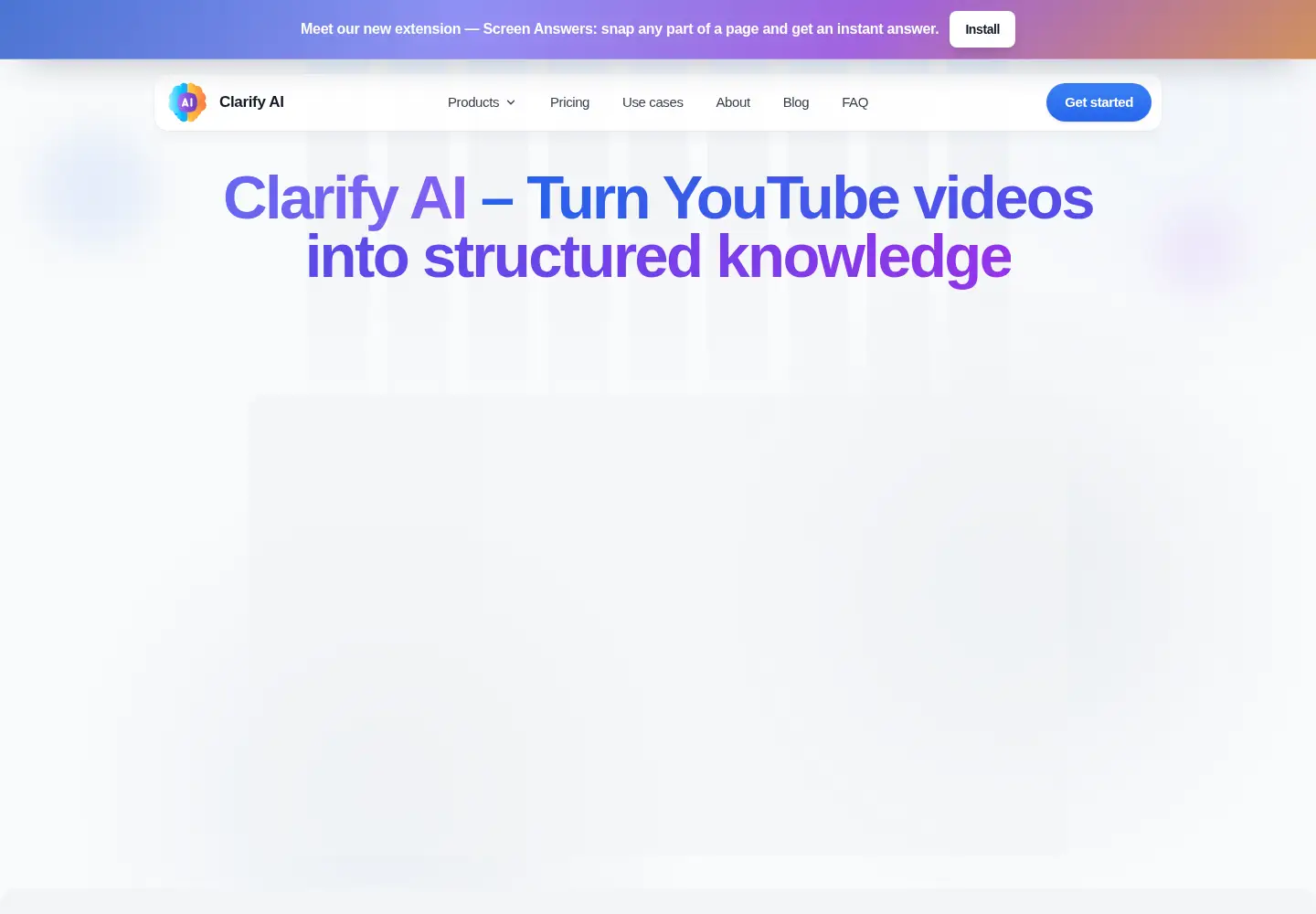 Screenshot of clarify-ai.org