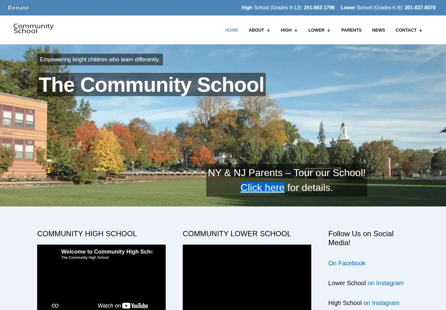Screenshot of communityschoolnj.org