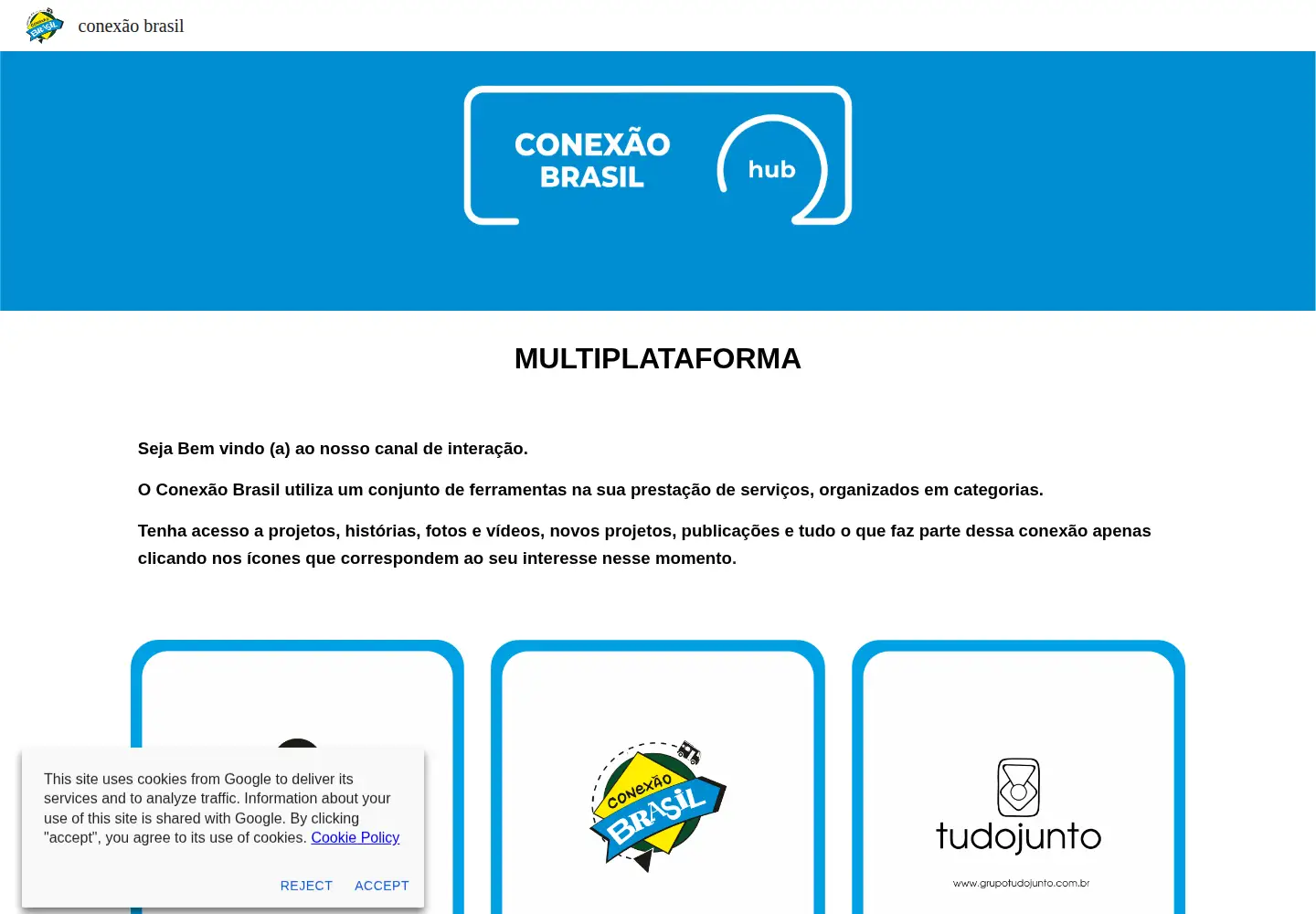 Screenshot of conexaobrasil.org