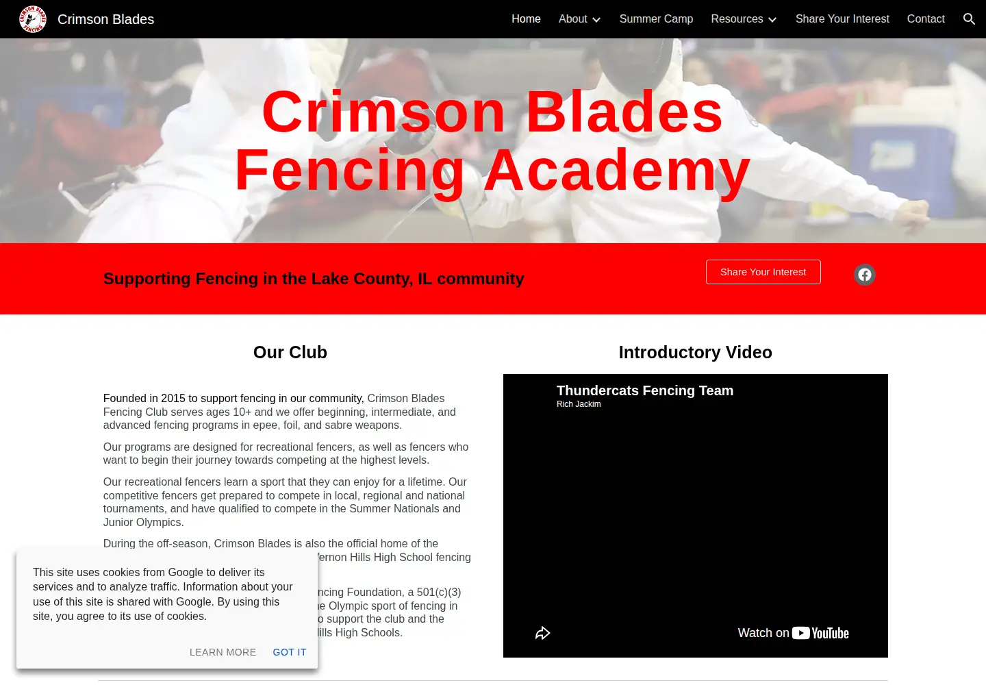 Screenshot of crimsonblades.org
