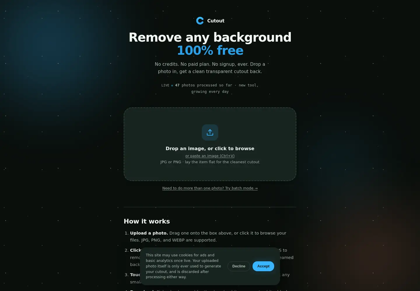 Screenshot of cutoutstudio.org
