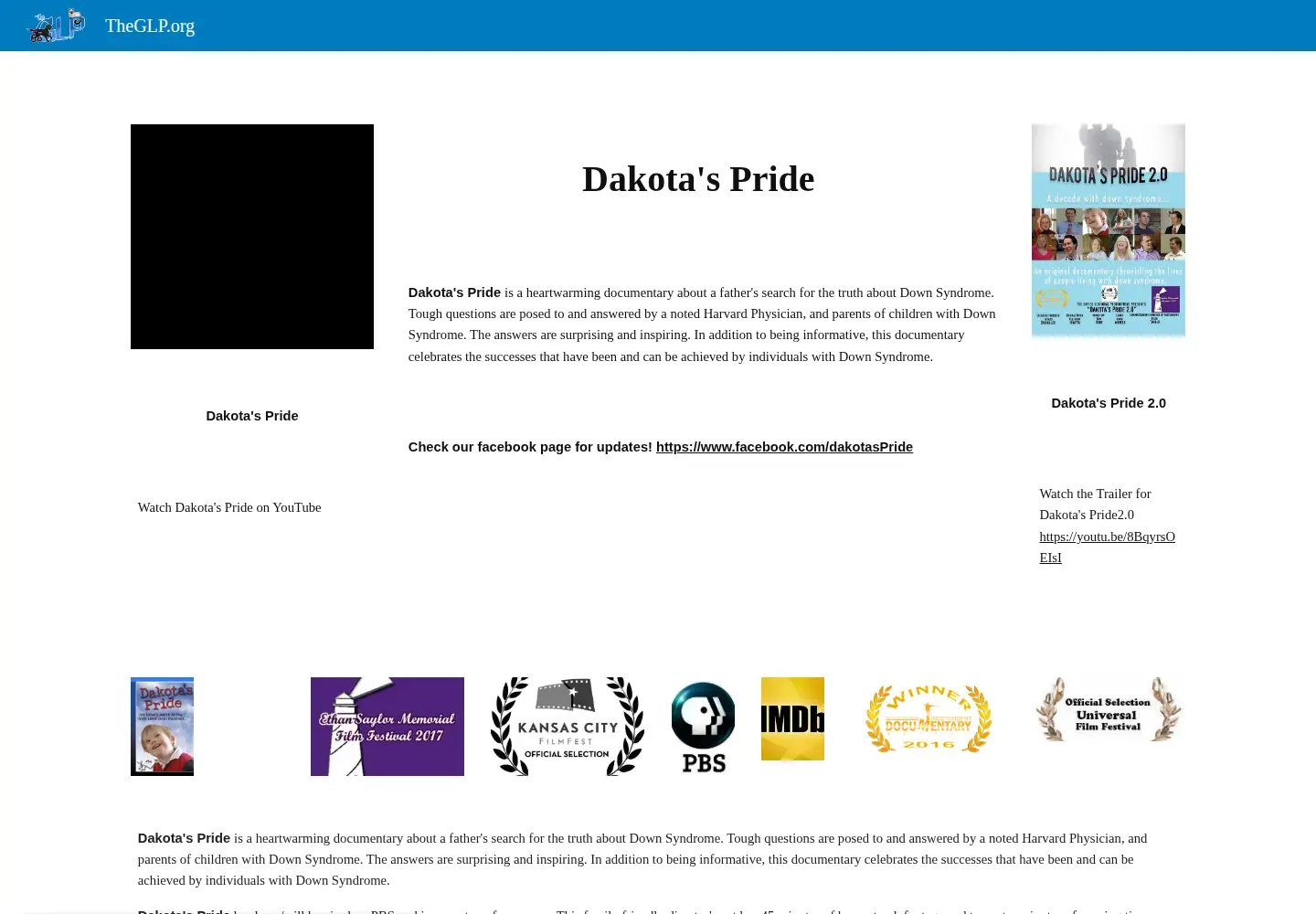 Screenshot of dakotaspride.org